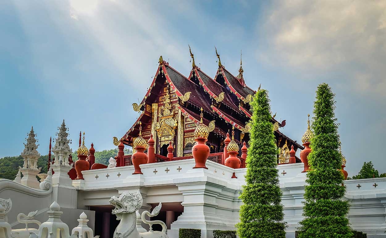 Templo en Chiang Mai, Tailandia